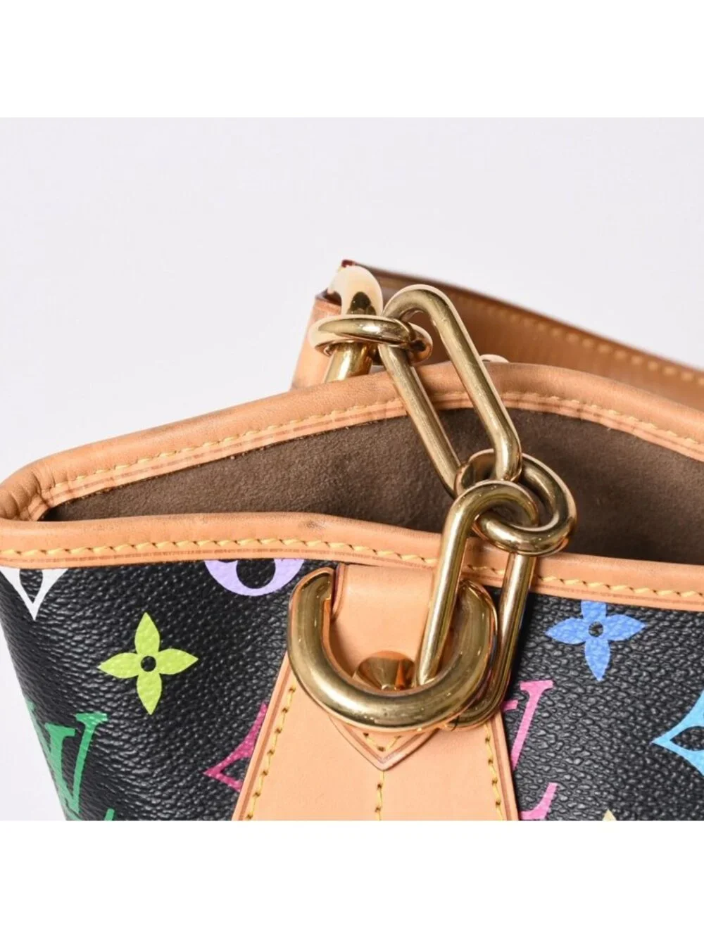 Louis Vuitton Takashi Murakami Monogram Multicolor Annie MM Shoulder Bag Noir